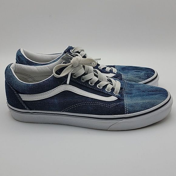 Vans Old Skool 'Denim' Skateboarding Shoes. SIZE 9 Men/ 10.5 Women.  S916 - Picture 5 of 6